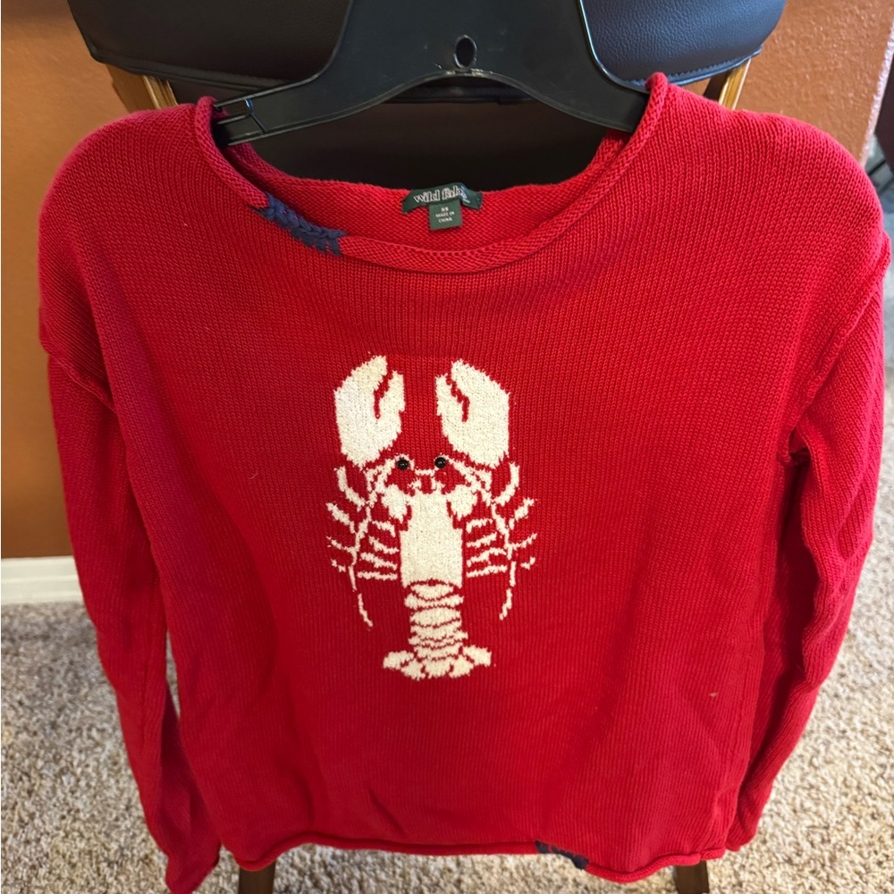 Wild Fable Red Crab Sweater